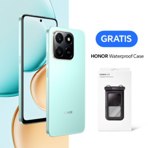 HONOR X7d 8GB+256GB Azul Cyan GRATIS Waterproof Case
